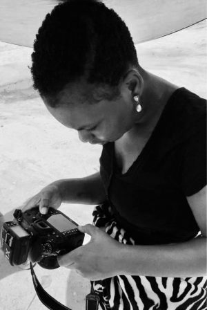 Female Photographer in Cotonou.