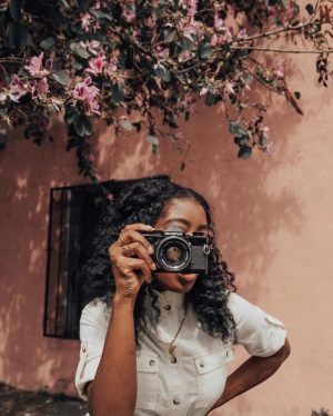 Female Photographer in Cotonou.